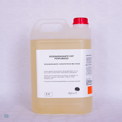 Algocel Textil. Desengrasante CH7 uso doméstico perfumado 5L